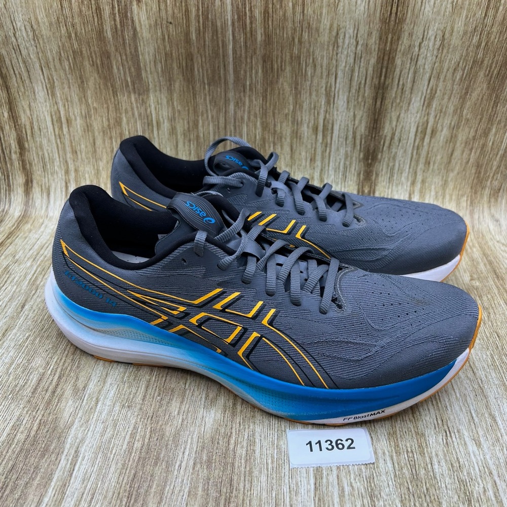 ASICS GT-2000 14 Running Shoes Men's Size 12 Grey Blue Orange Sneakers 1011C056 - Picture 10 of 10